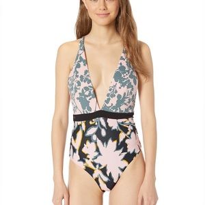 Maaji Reversible Floral Cheeky Coverage Swimsuit